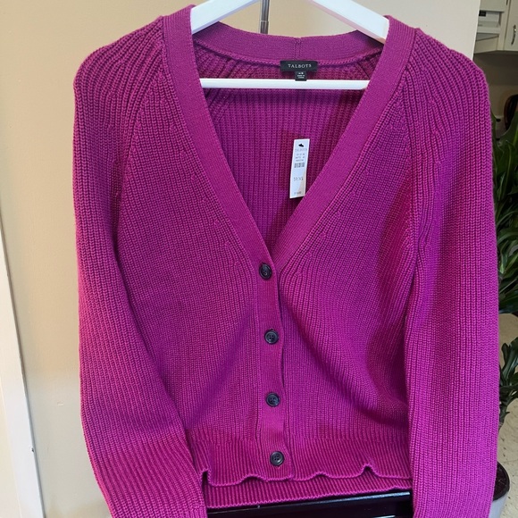 NWT Talbots Cardigan Violet. Various sizes available. - Picture 6 of 12